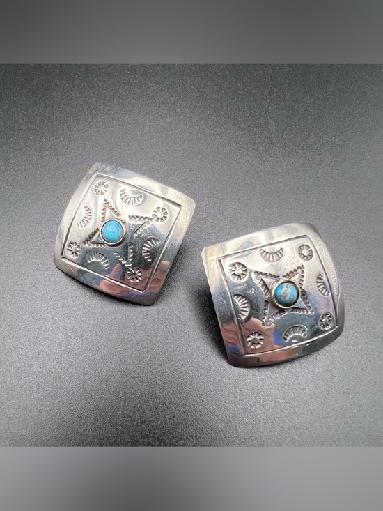 Taxco Jewelry - TAXCO Mexico Stamped Earrings
